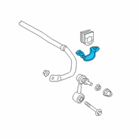 OEM 2022 Lexus ES350 Sway Bar Bracket Diagram - 4883247010