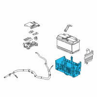 OEM Buick Verano Battery Tray Diagram - 13354419