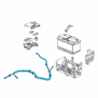 OEM 2017 Buick Cascada Positive Cable Diagram - 39040460