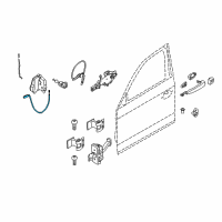 OEM 2014 BMW 428i xDrive Bowden Cable, Front Diagram - 51-21-7-281-604