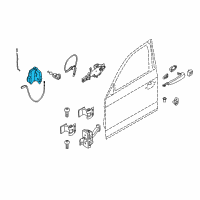 OEM BMW 128i Left System Latch Diagram - 51-21-7-229-461