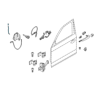 OEM 2014 BMW 435i xDrive Left Operating Rod Diagram - 51-21-7-281-601