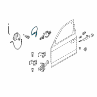 OEM BMW M4 Bowden.Cable, Outside Door Handle Front Diagram - 51-21-7-242-575