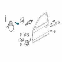 OEM BMW M235i xDrive Lock Cylinder Left Diagram - 51-21-7-310-727