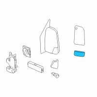 OEM Dodge Sprinter 2500 Glass-Mirror Replacement Diagram - 68009995AA