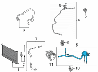 OEM 2022 Toyota Sienna AC Tube Diagram - 88710-08210