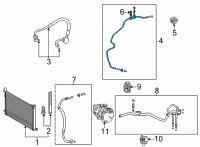 OEM Toyota Sienna Liquid Line Diagram - 88710-08130