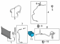 OEM Toyota Sienna Compressor Diagram - 88370-48170