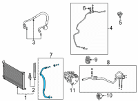 OEM 2021 Toyota Sienna Suction Hose Diagram - 88704-08190