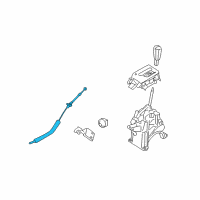 OEM Mercury Shift Control Cable Diagram - AM6Z-7E395-A