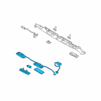 OEM 2014 Hyundai Sonata Lamp Assembly-License Plate Diagram - 92501-3S111