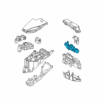 OEM 2020 Lexus LC500h Block Assembly, Relay Diagram - 82660-50150