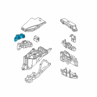 OEM Lexus LC500h Block Assembly, Relay Diagram - 82660-50190