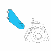 OEM Jeep Liberty Bracket-Alternator Diagram - 5142547AA