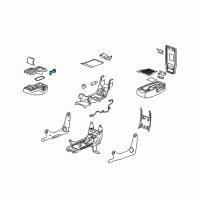 OEM 2005 Buick LaCrosse Holder, Front Center Seat Cup Diagram - 88994641