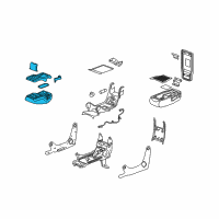 OEM 2007 Buick LaCrosse Cushion Asm, Front Seat Center *Gray Diagram - 88991669