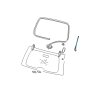 OEM 2001 Jeep Grand Cherokee Support-LIFTGATE Glass Diagram - 55136965AE