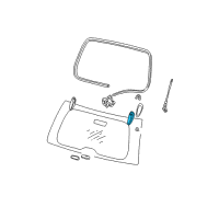 OEM Jeep Liftglass Hinge Diagram - 5019418AA