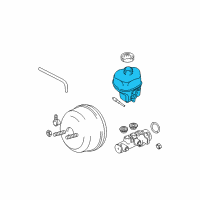 OEM Dodge Ram 1500 Reservoir-Brake Master Cylinder Diagram - 68054878AC