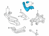 OEM Lexus NX350 Control Arm Diagram - 4877042050