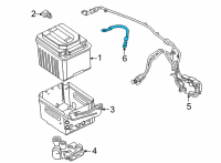 OEM BMW X6 BATTERY CABLE NEGATIVE Diagram - 61-12-8-796-284