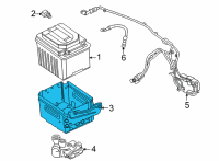 OEM BMW BATTERY TRAY, 48-V BATTERY Diagram - 61-21-8-780-794