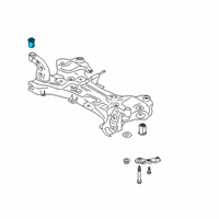 OEM 2020 Kia Soul BUSHING-CROSSMEMBER Diagram - 62418K0000