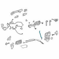 OEM 2019 Toyota Avalon Lock Rod Diagram - 69311-07030