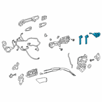 OEM 2019 Toyota Avalon Cylinder & Keys Diagram - 69052-07020