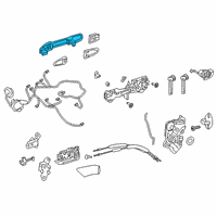 OEM 2021 Toyota Camry Handle, Outside Diagram - 69210-06100-D0