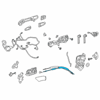 OEM Toyota Avalon Opener Cable Diagram - 69710-07020