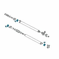 OEM 2019 Chevrolet Silverado 1500 LD U-Joint Diagram - 84555910