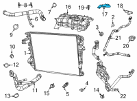 OEM 2022 Jeep Grand Wagoneer Bracket-COOLANT Bottle Diagram - 68338208AB