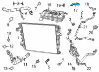 OEM Ram Bracket-COOLANT Bottle Diagram - 68338208AB