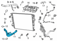 OEM 2020 Ram 1500 Hose-Radiator Outlet Diagram - 68268589AC