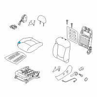 OEM 2012 Kia Forte Pad Assembly-Front Seat Cushion Diagram - 881501M000