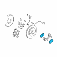 OEM Chevrolet Captiva Sport Front Pads Diagram - 19168899