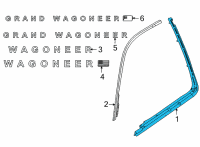 OEM 2022 Jeep Wagoneer DAY LIGHT OPENING Diagram - 68406308AD