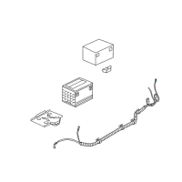 OEM 2001 Pontiac Montana Cable Asm, Battery Negative(53"Long) Diagram - 15321066