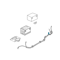 OEM 2002 Oldsmobile Silhouette Cable, Battery Positive Diagram - 12157004