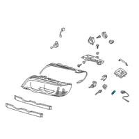 OEM 2006 BMW X5 Front Turn Indicator Signal Light Bulb Diagram - 63-21-7-164-759