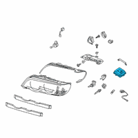 OEM 2000 BMW X5 Control Unit Xenon Light Diagram - 63-12-8-386-708
