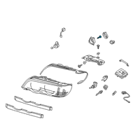 OEM 2000 BMW X5 Fillister Head Screw Diagram - 51-16-1-954-785