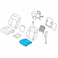 OEM 2019 Infiniti QX80 Pad_Front Seat Cushion Diagram - 87361-6JD0A