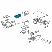 OEM GMC Gear Shift Assembly Diagram - 84517433