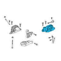 OEM 2020 Chevrolet Malibu Transmission Mount Diagram - 84034278