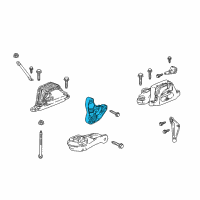 OEM 2018 Chevrolet Malibu Transmission Mount Bracket Diagram - 84027271