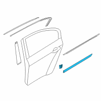 OEM 2015 Kia K900 MOULDING Assembly-Waist Line Diagram - 877213T000