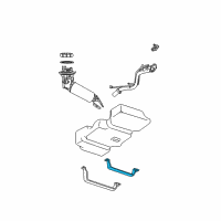 OEM 2007 Chrysler Town & Country Strap-Fuel Tank Mounting Diagram - 4809651AA