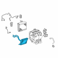 OEM 2007 Toyota Camry Heater Core Diagram - 87107-07030